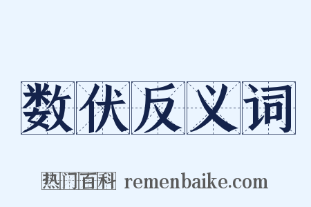 数伏反义词是什么意思的图片